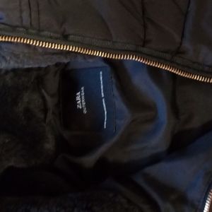 ZARA BLACK OTERWEAR JACKET,SIZE M